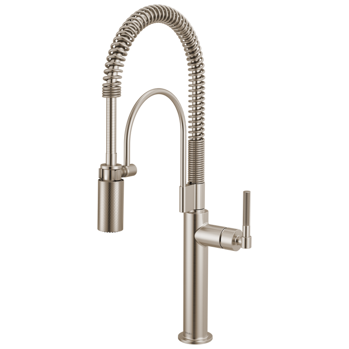 Brizo Litze 63343LF Semi-Professional Kitchen Faucet - Knurled Handle - Stainless