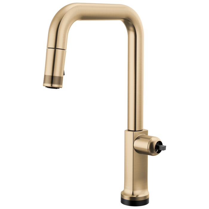 Brizo Kintsu: SmartTouch Pull-Down Faucet with Square Spout - Less Handle