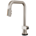 Brizo Frank Lloyd Wright 64023LF SmartTouch Pull-Down Kitchen Faucet with Square Spout and Wood/Concrete Wand - Less Handle - Stainless / Wood
