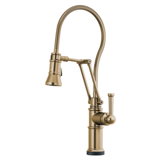 Brizo Artesso: SmartTouch Articulating Kitchen Faucet With Finished Hose