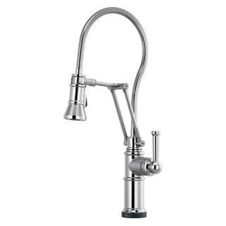 Brizo Artesso: SmartTouch Articulating Kitchen Faucet With Finished Hose
