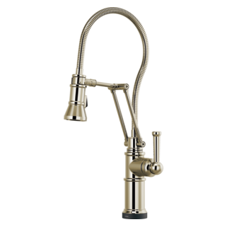 Brizo Artesso: SmartTouch Articulating Kitchen Faucet With Finished Hose