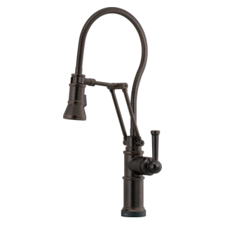 Brizo Artesso: SmartTouch Articulating Kitchen Faucet With Finished Hose