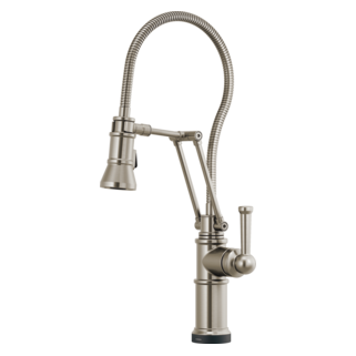 Brizo Artesso: SmartTouch Articulating Kitchen Faucet With Finished Hose