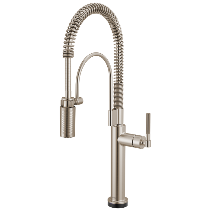 Brizo Litze 64343LF SmartTouch Semi-Professional Kitchen Faucet - Knurled Handle - Stainless