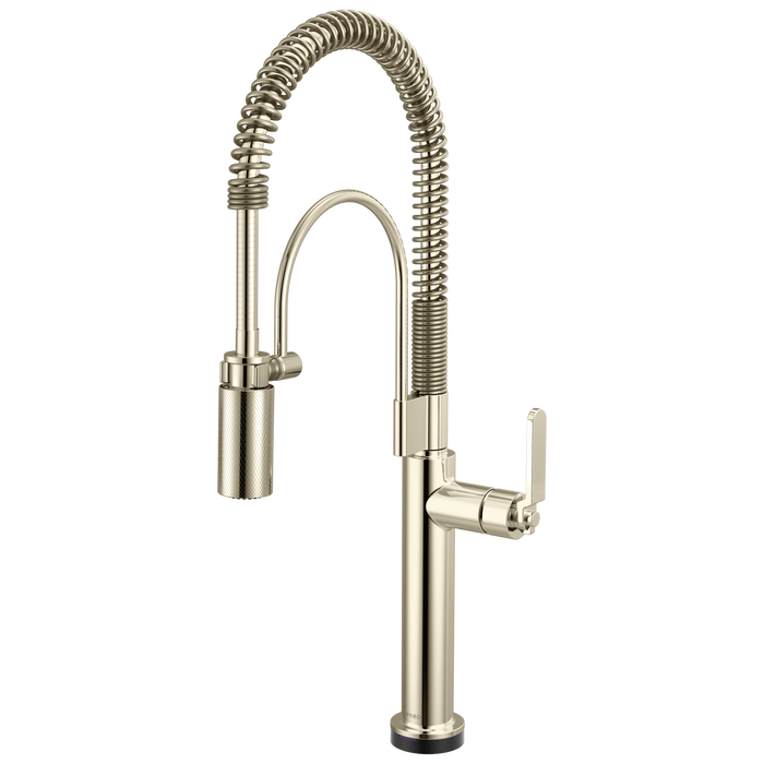 Brizo Litze 64344LF SmartTouch Semi-Professional Kitchen Faucet - Industrial Handle - Polished Nickel