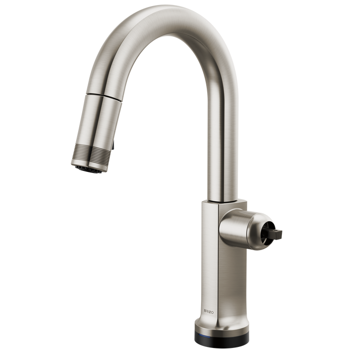 Brizo Kintsu: SmartTouch Pull-Down Prep Faucet with Arc Spout - Less Handle