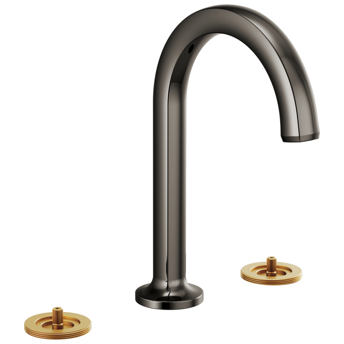 Brizo Kintsu: Widespread Lavatory Faucet with Arc Spout - Less Handles 1.5 GPM