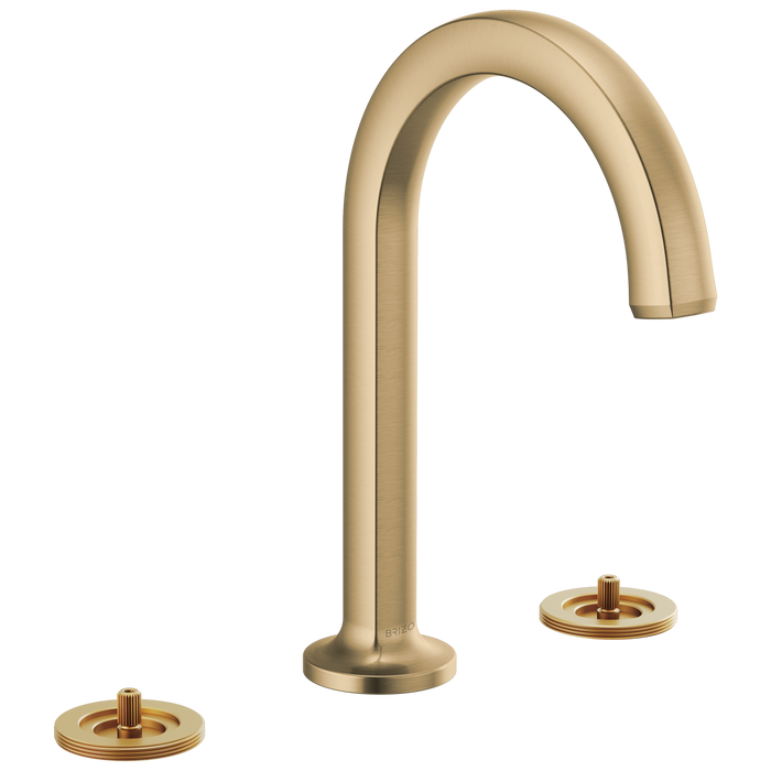 Brizo Kintsu: Widespread Lavatory Faucet with Arc Spout - Less Handles 1.5 GPM