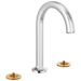 Brizo Kintsu: Widespread Lavatory Faucet with Arc Spout - Less Handles 1.2 GPM