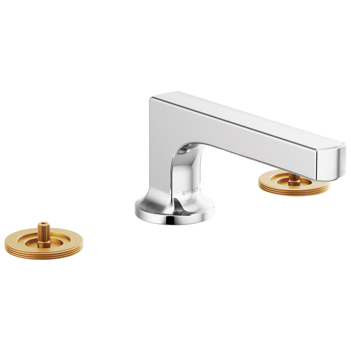 Brizo Kintsu: Widespread Lavatory Faucet with Low Spout - Less Handles 1.2 GPM