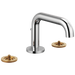 Brizo Litze: Widespread Lavatory Faucet with Low Spout - Less Handles 1.5 GPM