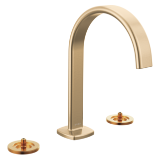 Brizo Allaria: Widespread Lavatory Faucet with Arc Spout - Less Handles