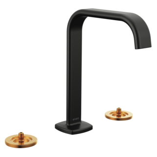 Brizo Allaria: Widespread Lavatory Faucet with Square Spout - Less Handles