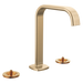 Brizo Allaria: Widespread Lavatory Faucet with Square Spout - Less Handles