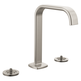 Brizo Allaria: Widespread Lavatory Faucet with Square Spout - Less Handles
