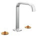 Brizo Allaria: Widespread Lavatory Faucet with Square Spout - Less Handles
