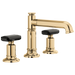 Brizo Invari 65377LF Widespread Lavatory Faucet with Column Spout - Less Handles 1.2 GPM - Polished Gold