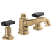 Brizo Invari 65378LF Widespread Lavatory Faucet with Angled Spout - Less Handles 1.2 GPM - Luxe Gold