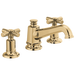 Brizo Invari 65378LF Widespread Lavatory Faucet with Angled Spout - Less Handles 1.2 GPM - Polished Gold