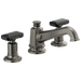 Brizo Invari 65378LF Widespread Lavatory Faucet with Angled Spout - Less Handles 1.2 GPM - Luxe Steel