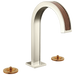 Brizo Frank Lloyd Wright 65399LF Widespread Lavatory Faucet with Arc Spout - Less Handles - Polished Nickel Wood