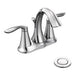 Moen 66411 Double Handle Centerset Bathroom Faucet with from the Eva Collection in Chrome