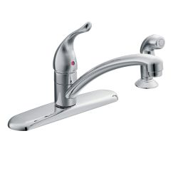 Moen 67430 Kitchen Faucet with Sidespray from the Integra Collection in Chrome