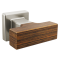 Luxe Nickel / Teak Wood