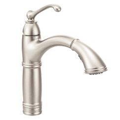 Moen 7295 Brantford One Handle Pullout Kitchen Faucet in Spot Resist Stainless