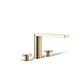 KOHLER Composed Deck-mount bath faucet with cross handles