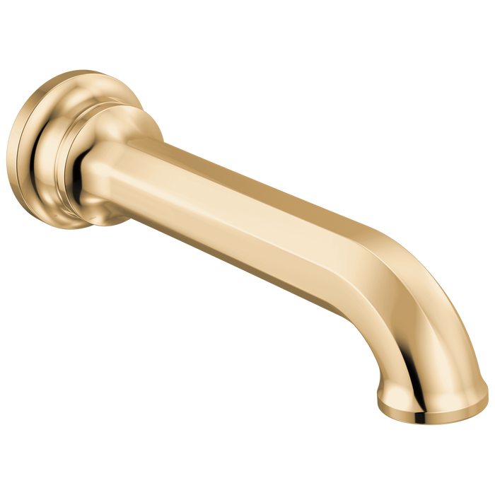 Brizo Beauclere 73665 Non-Diverter Tub Spout - Polished Gold
