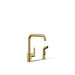 KOHLER Purist Single-handle kitchen sink faucet with side sprayer