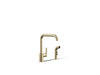 KOHLER Purist Single-handle kitchen sink faucet with side sprayer