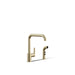 KOHLER Purist Single-handle kitchen sink faucet with side sprayer
