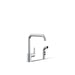 KOHLER Purist Single-handle kitchen sink faucet with side sprayer