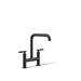 KOHLER Purist Two-hole bridge kitchen sink faucet