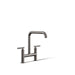 KOHLER Purist Two-hole bridge kitchen sink faucet