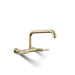 KOHLER Purist Two-hole wall-mount bridge kitchen sink faucet