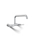 KOHLER Purist Two-hole wall-mount bridge kitchen sink faucet