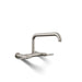 KOHLER Purist Two-hole wall-mount bridge kitchen sink faucet