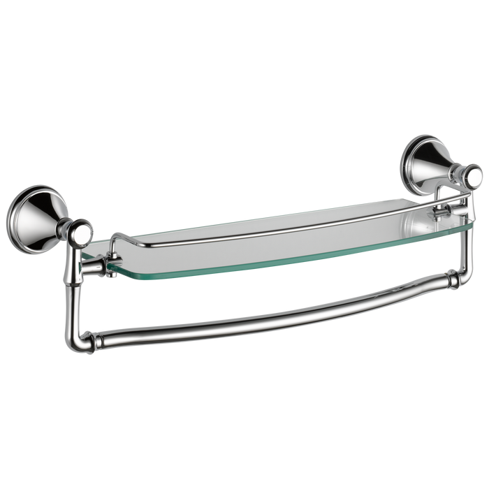 Delta 79710 Cassidy 18" Glass Shelf with Removable Bar