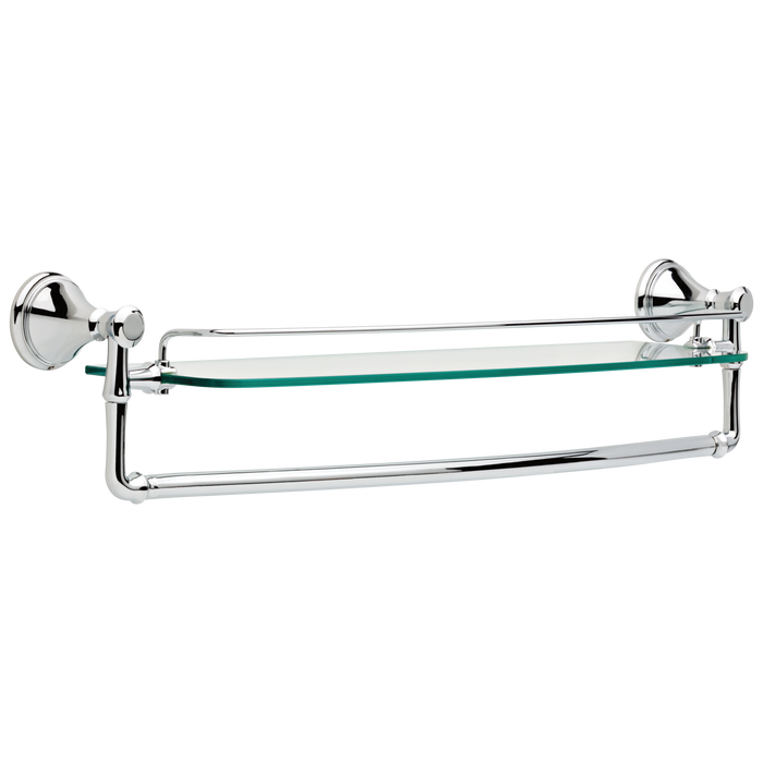 Delta 79711 Cassidy Wall Mounted Glass Shelf with Towel Bar