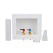 IPS 82056 1/2" PEX Crimp White Plastic Dual Drain Outlet Box with Quarter-Turn Brass Valve | Water-Tite DU-All