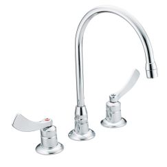 Moen 8225SMF15 M-Dura Two Handle Kitchen Faucet in Chrome