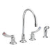 Moen 8244 M-Dura 1.5 GPM Two Handle Kitchen Faucet - 4 Hole in Chrome