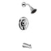 Moen 8389 Posi-Temp Pressure Balanced Tub and Shower Trim with 2.5 GPM Shower Head and Tub Spout from the M-Dura Collection in Chrome