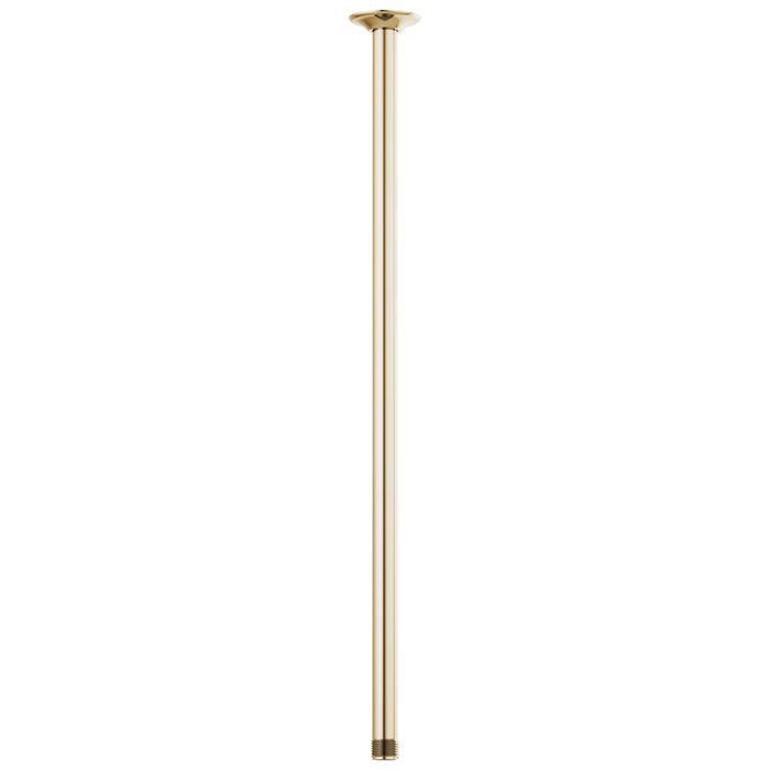 Brizo Universal Showering: 24" Ceiling Mount Shower Arm And Round Flange