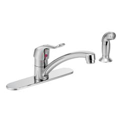 Moen 8707 Commercial Kitchen Faucet Included Handles in Chrome
