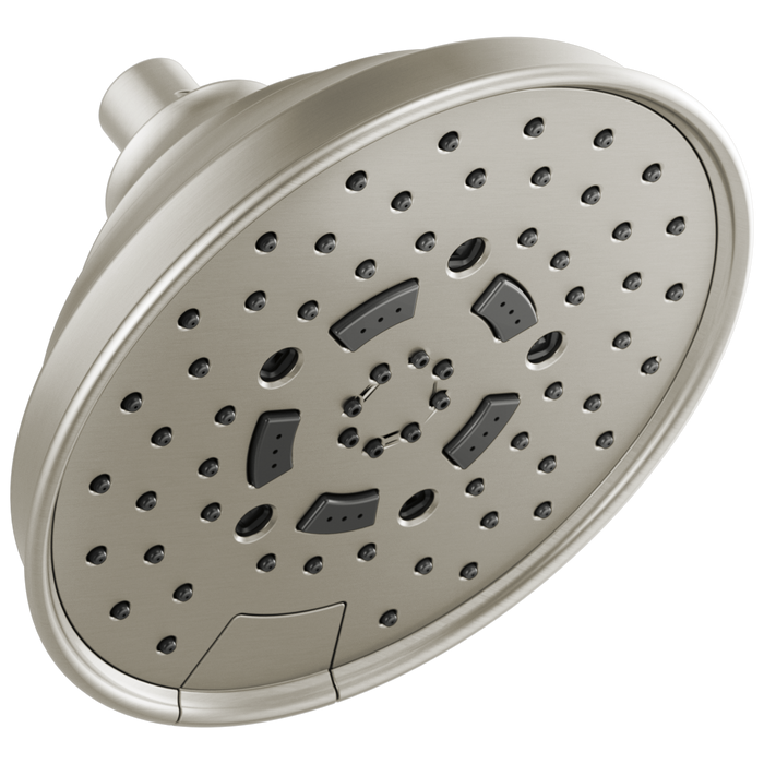 Brizo Universal Showering: 7" Classic Round H2Okinetic Multi-Function Wall Mount Shower Head - 1.75 GPM
